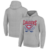 Montreal Canadiens Starter Team Logo Graphic Fleece Tri-Blend Pullover Hoodie - Heather Gray | NHL on sale