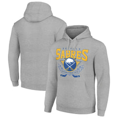 Buffalo Sabres Starter Team Logo Graphic Fleece Tri-Blend Pullover Hoodie - Heather Gray | NHL online