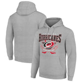 Carolina Hurricanes Starter Team Logo Graphic Fleece Tri-Blend Pullover Hoodie - Heather Gray | NHL on sale