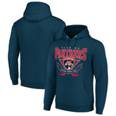 Florida Panthers Starter Team Logo Graphic Fleece Tri-Blend Pullover Hoodie - Navy | NHL discount
