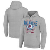 Colorado Avalanche Starter Team Logo Graphic Fleece Tri-Blend Pullover Hoodie - Heather Gray | NHL near me