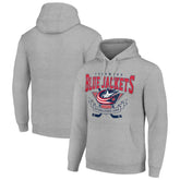 Columbus Blue Jackets Starter Team Logo Graphic Fleece Tri-Blend Pullover Hoodie - Heather Gray | NHL near me