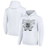 Los Angeles Kings Starter Team Logo Graphic Fleece Tri-Blend Pullover Hoodie - White | NHL Clearance