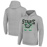 Dallas Stars Starter Team Logo Graphic Fleece Tri-Blend Pullover Hoodie - Heather Gray | NHL sale