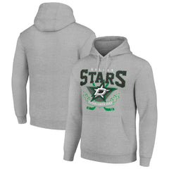Dallas Stars Starter Team Logo Graphic Fleece Tri-Blend Pullover Hoodie - Heather Gray | NHL sale