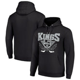 Los Angeles Kings Starter Team Logo Graphic Fleece Tri-Blend Pullover Hoodie - Black | NHL on sale