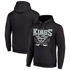 Los Angeles Kings Starter Team Logo Graphic Fleece Tri-Blend Pullover Hoodie - Black | NHL on sale