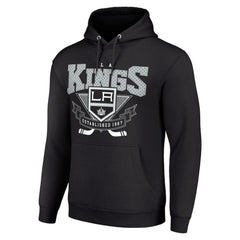 Los Angeles Kings Starter Team Logo Graphic Fleece Tri-Blend Pullover Hoodie - Black | NHL on sale