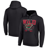 Minnesota Wild Starter Team Logo Graphic Fleece Tri-Blend Pullover Hoodie - Black | NHL on sale