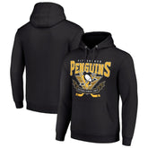 Pittsburgh Penguins Starter Team Logo Graphic Fleece Tri-Blend Pullover Hoodie - Black | NHL online