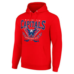 Washington Capitals Starter Team Logo Graphic Fleece Tri-Blend Pullover Hoodie - Red | NHL online