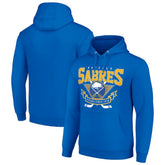 Buffalo Sabres Starter Team Logo Graphic Fleece Tri-Blend Pullover Hoodie - Royal | NHL online