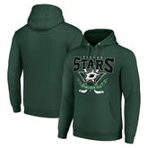 Dallas Stars Starter Team Logo Graphic Fleece Tri-Blend Pullover Hoodie - Olive | NHL near me