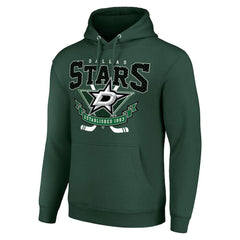 Dallas Stars Starter Team Logo Graphic Fleece Tri-Blend Pullover Hoodie - Olive | NHL near me