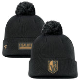 Vegas Golden Knights Fanatics Military Appreciation Cuffed Knit Hat with Pom - Black | Fanatics on sale