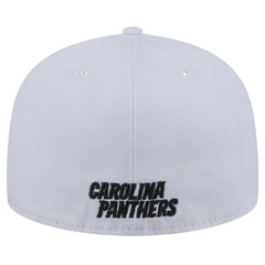 Carolina Panthers New Era Omaha 59FIFTY Fitted Hat - White - NFL
