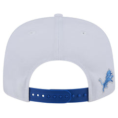Detroit Lions New Era Sparky 9FIFTY Snapback Hat - White/Blue - NFL