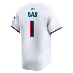 Miami Marlins Nike #1 Dad Home Limited Jersey Discount