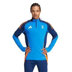 Adidas - Juventus 2024/25 AEROREADY Raglan Quarter-Zip Training Top - Blue