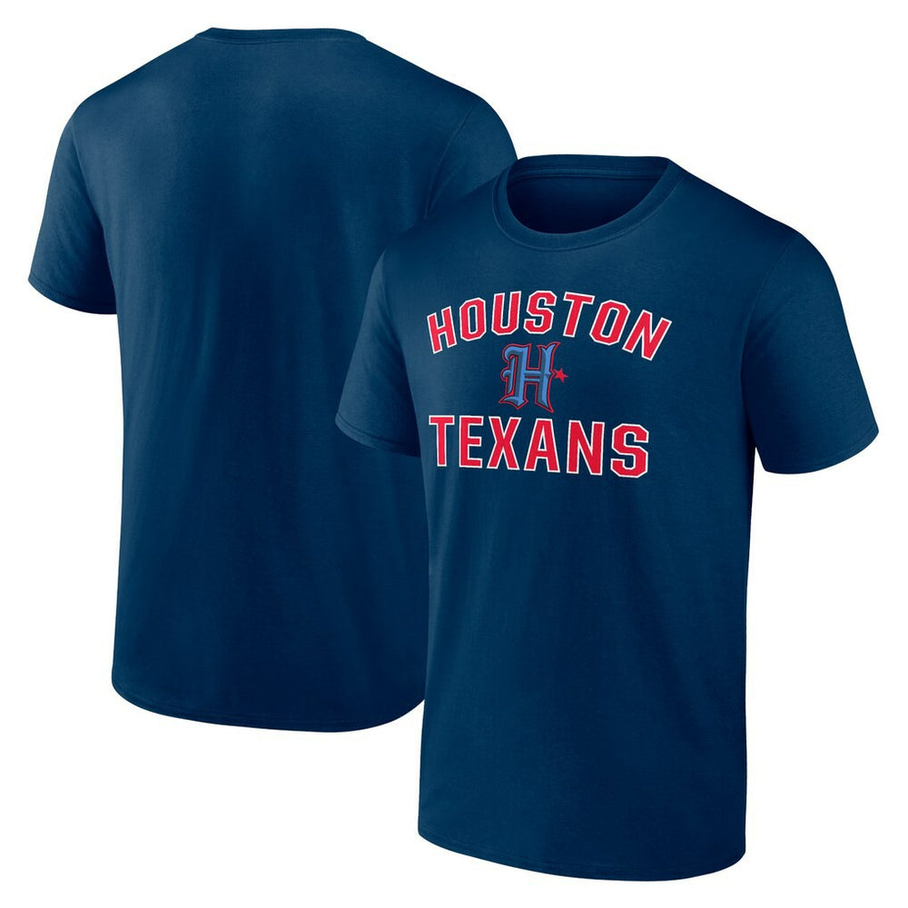 Houston Texans Secondary Logo Victory Arch T-Shirt - Navy - NFL