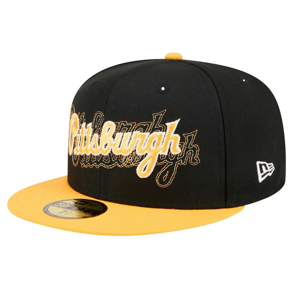 Pittsburgh Pirates New Era Shadow Stitch 59FIFTY Fitted Hat Discount