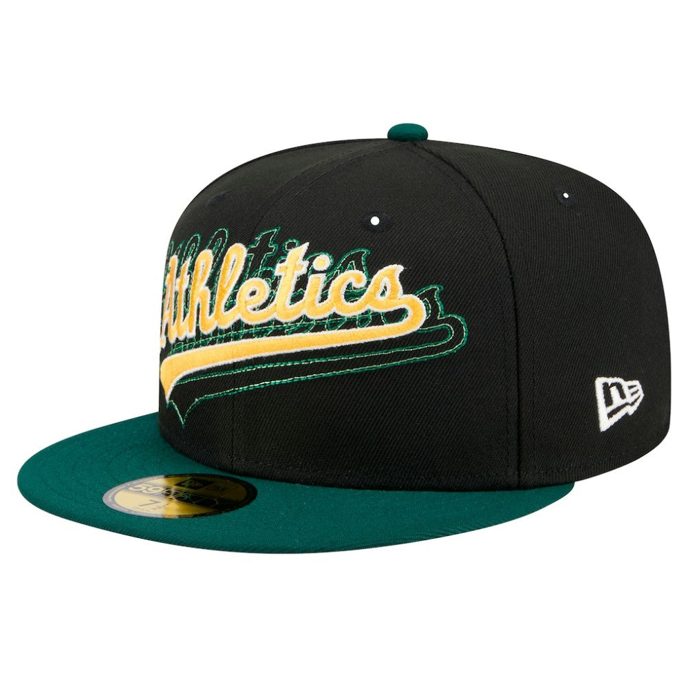 Athletics New Era Shadow Stitch 59FIFTY Fitted Hat for sale