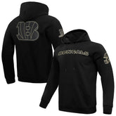 Cincinnati Bengals Pro Standard Classic Chenille Pullover Hoodie - Black - NFL