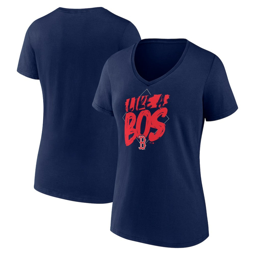 Boston Red Sox Women's Like a BOS V-Neck T-Shirt for sale