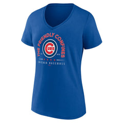 Chicago Cubs Women's Friendly Confines V-Neck T-Shirt Outlet