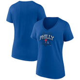 Philadelphia Phillies Women's Philly Cotton V-Neck T-Shirt Outlet