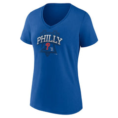 Philadelphia Phillies Women's Philly Cotton V-Neck T-Shirt Outlet