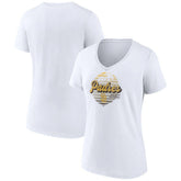 San Diego Padres Women's Palm Trees V-Neck T-Shirt Online