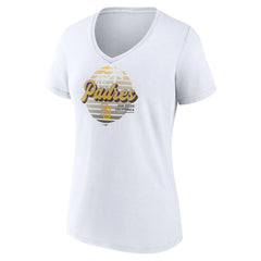 San Diego Padres Women's Palm Trees V-Neck T-Shirt Online