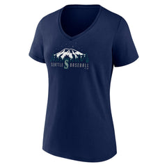 Seattle Mariners Women's Mountains V-Neck T-Shirt Near Me