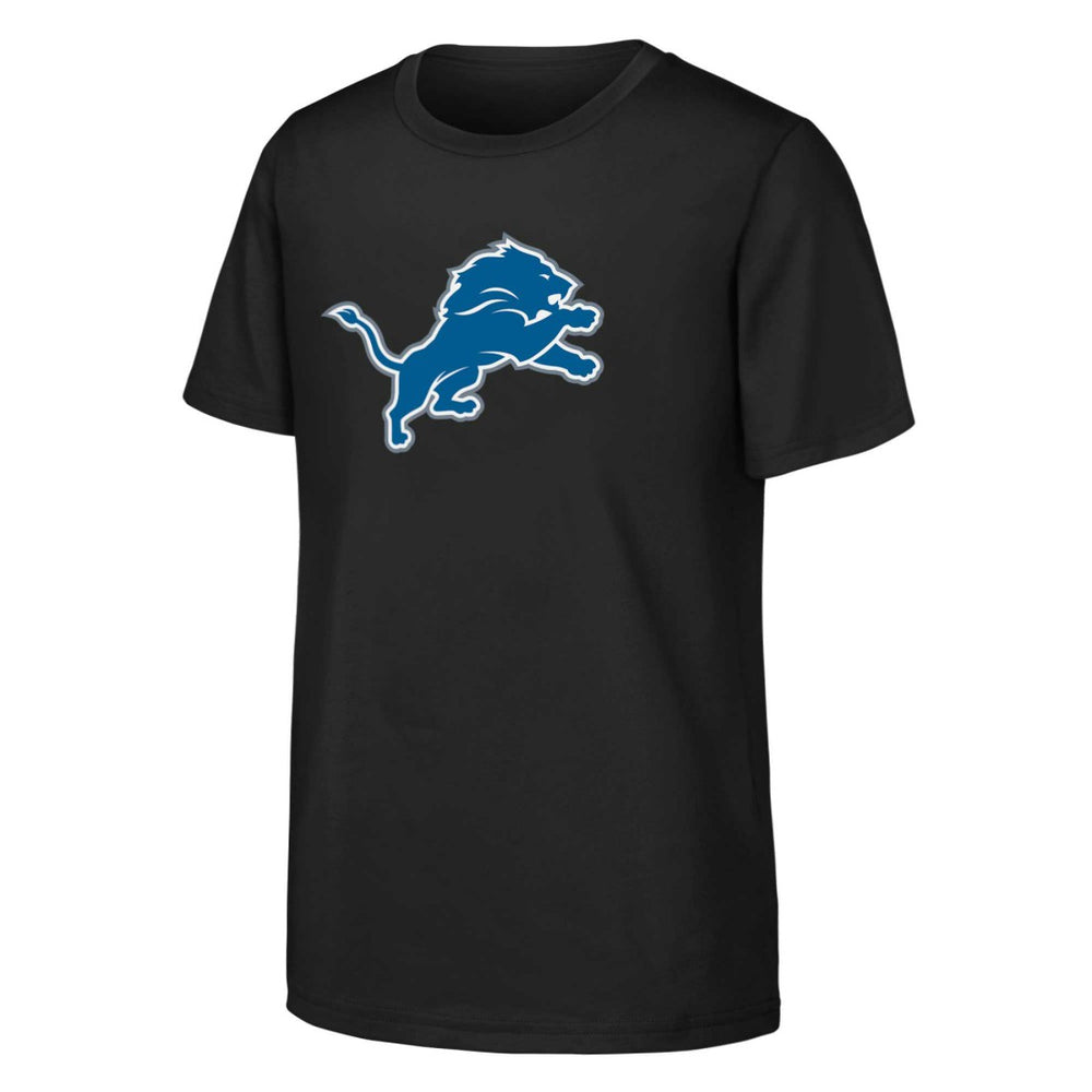 Detroit Lions Outerstuff Youth Primary Logo T-Shirt - Black - NFL