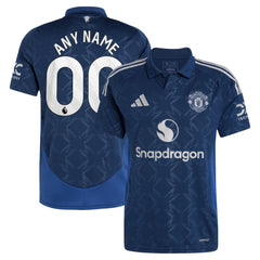 Adidas - Manchester United 2024/25 Away Replica Custom Jersey - Navy