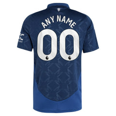 Adidas - Manchester United 2024/25 Away Replica Custom Jersey - Navy