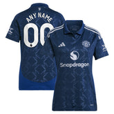 Adidas - Manchester United Women's 2024/25 Away Replica Custom Jersey - Navy