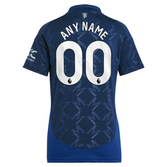 Adidas - Manchester United Women's 2024/25 Away Replica Custom Jersey - Navy