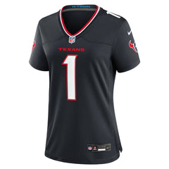 Houston Texans Women's #1 Mom Game Jersey - Navy - Nike