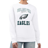 Philadelphia Eagles G-III 4Her by Carl Banks Women's Team Logo Graphic Tri-Blend Pullover Sweatshirt - White - NFL
