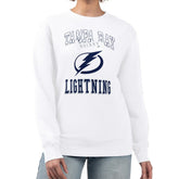 Tampa Bay Lightning G-III 4Her by Carl Banks Women's Team Logo Tri-Blend Fleece Pullover Sweatshirt - White | NHL online