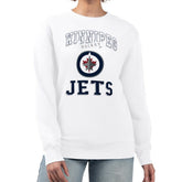 Winnipeg Jets G-III 4Her by Carl Banks Women's Team Logo Tri-Blend Fleece Pullover Sweatshirt - White | NHL discount