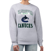 Vancouver Canucks G-III 4Her by Carl Banks Women's Team Logo Tri-Blend Fleece Pullover Sweatshirt - Heather Gray | NHL discount