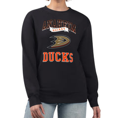 Anaheim Ducks G-III 4Her by Carl Banks Women's Team Logo Tri-Blend Fleece Pullover Sweatshirt - Black | NHL online