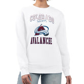 Colorado Avalanche G-III 4Her by Carl Banks Women's Team Logo Tri-Blend Fleece Pullover Sweatshirt - White | NHL near me