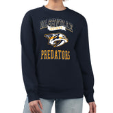 Nashville Predators G-III 4Her by Carl Banks Women's Team Logo Tri-Blend Fleece Pullover Sweatshirt - Navy | NHL near me