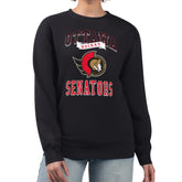 Ottawa Senators G-III 4Her by Carl Banks Women's Team Logo Tri-Blend Fleece Pullover Sweatshirt - Black | NHL online