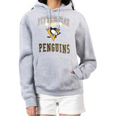 Pittsburgh Penguins G-III 4Her by Carl Banks Women's Team Logo Tri-Blend Fleece Pullover Hoodie - Heather Gray | NHL online