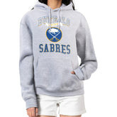 Buffalo Sabres G-III 4Her by Carl Banks Women's Team Logo Tri-Blend Fleece Pullover Hoodie - Heather Gray | NHL on sale